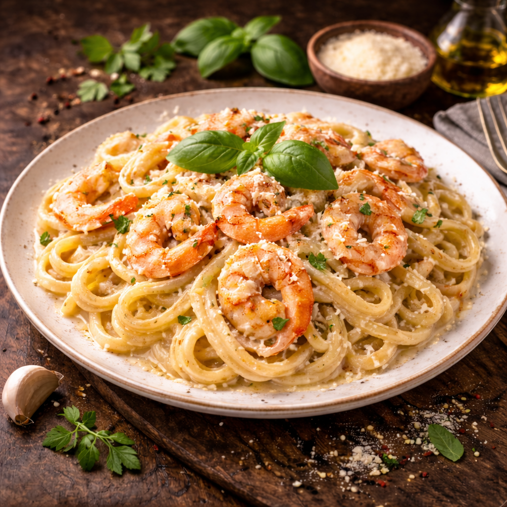 Shrimp Alfredo
