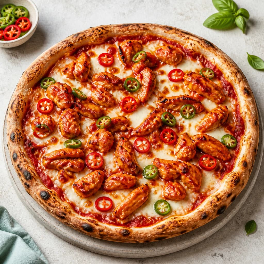 Chili Chicken Pizza