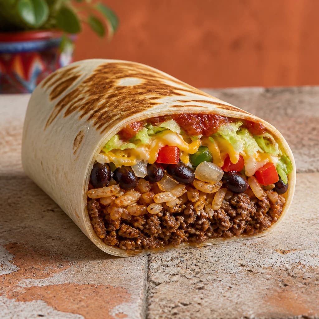 Ground Beef Burrito