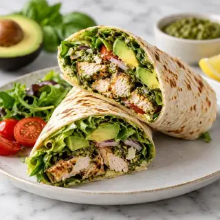 Chicken Avo Pesto Wrap